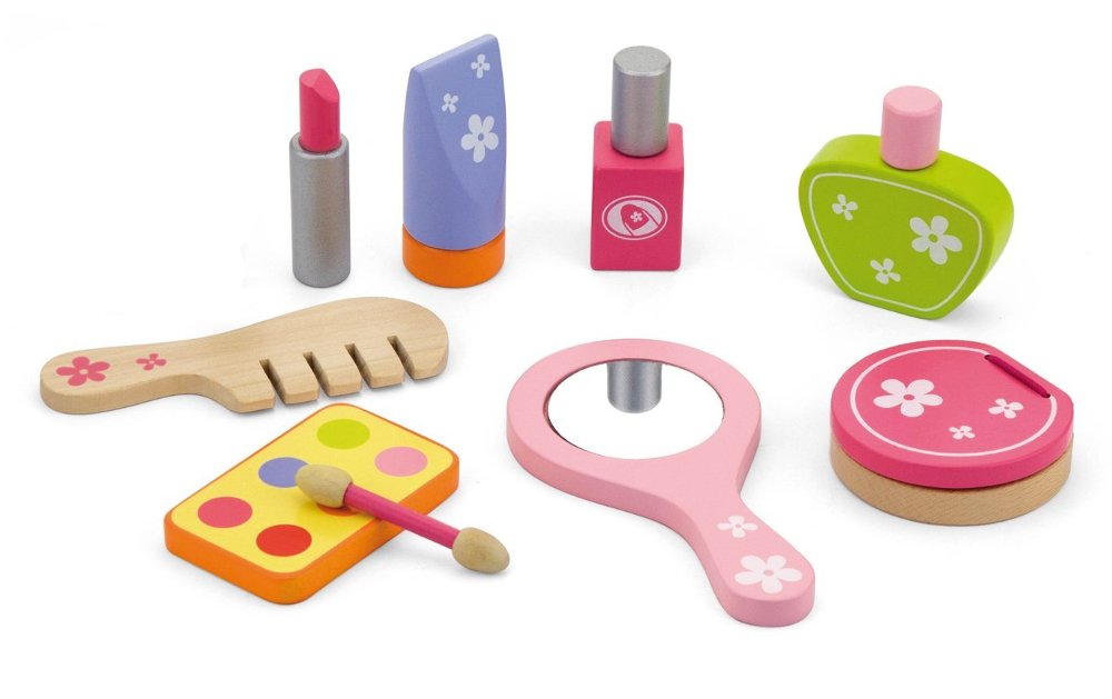 Mallette de maquillage factice pour enfants,  jouet en bois Viga Toys
